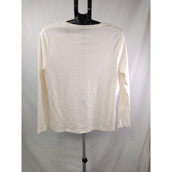 Studio Works - Petite Women's Lightweight Long Sleeve Top w/Bling Collar Size P - Picture 4 of 7